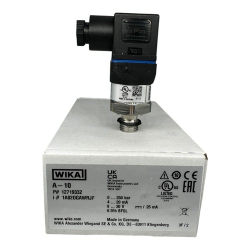 Wika drucksensor 0 250 - a-10,